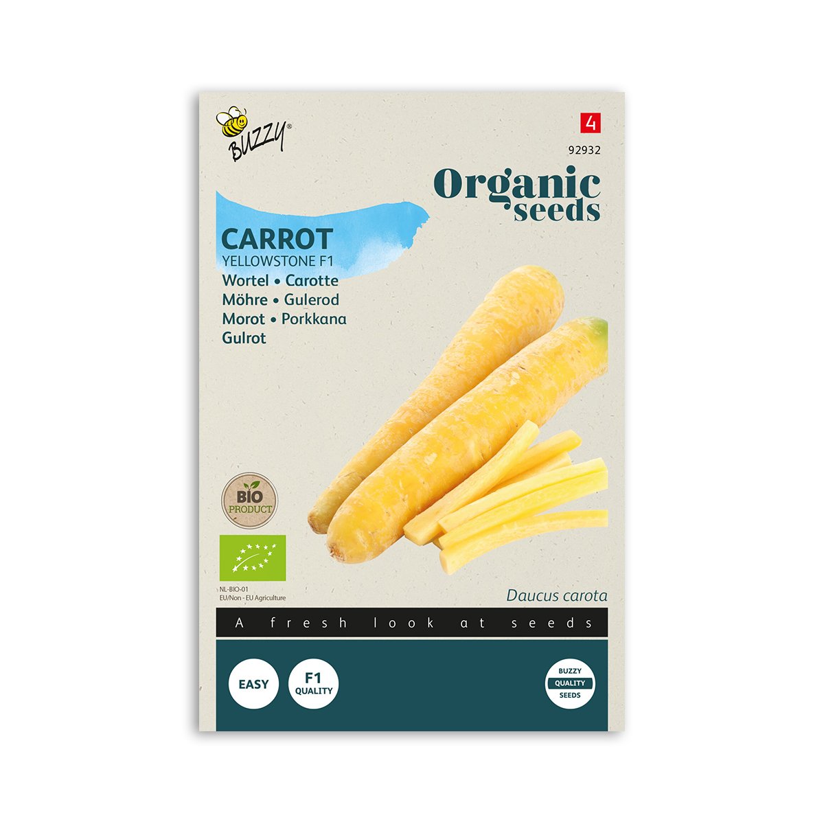 Økologisk vintergulerod frø "Yellowstone F1"