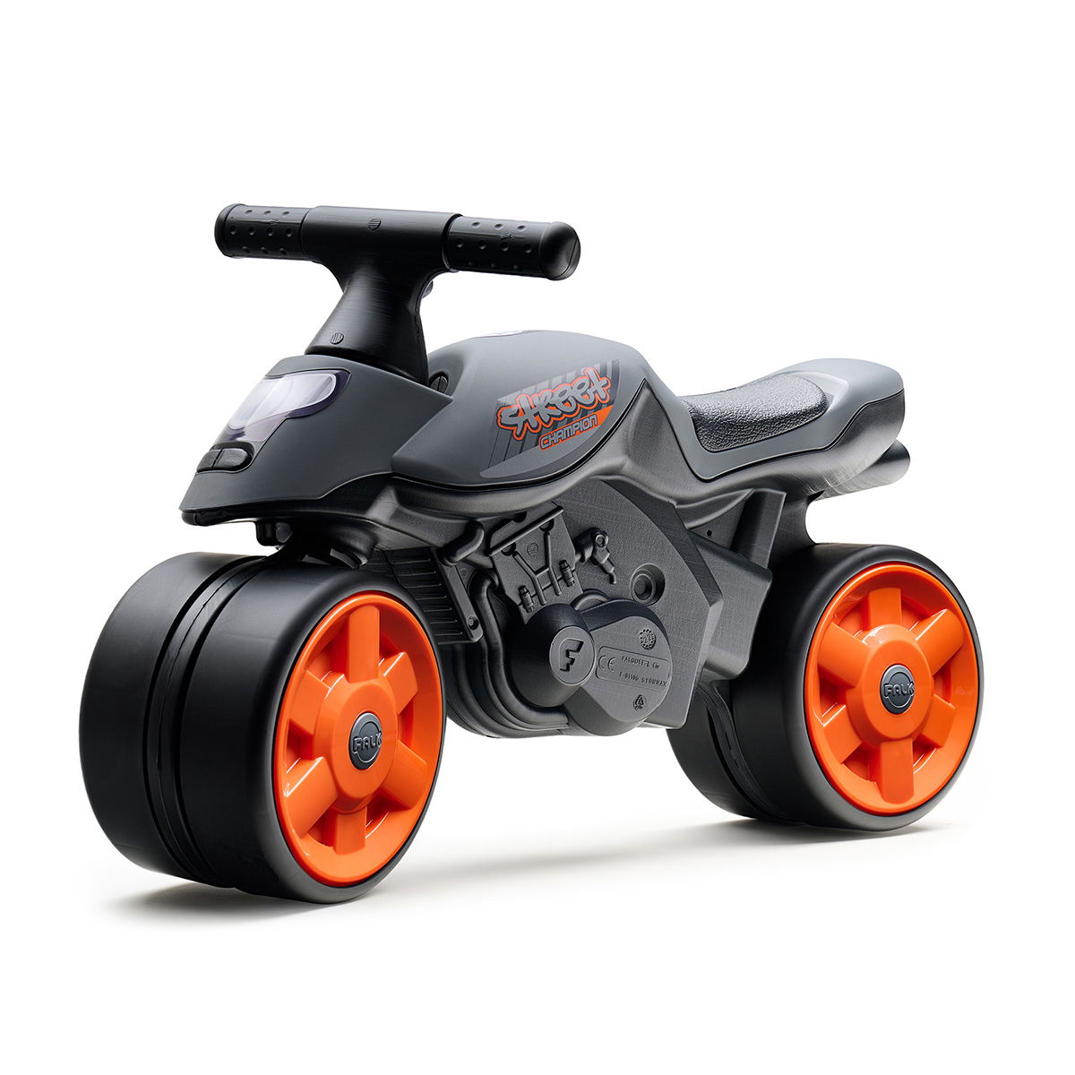 Street Champion motorcykel m/EVA hjul, sort FALK (808-016)