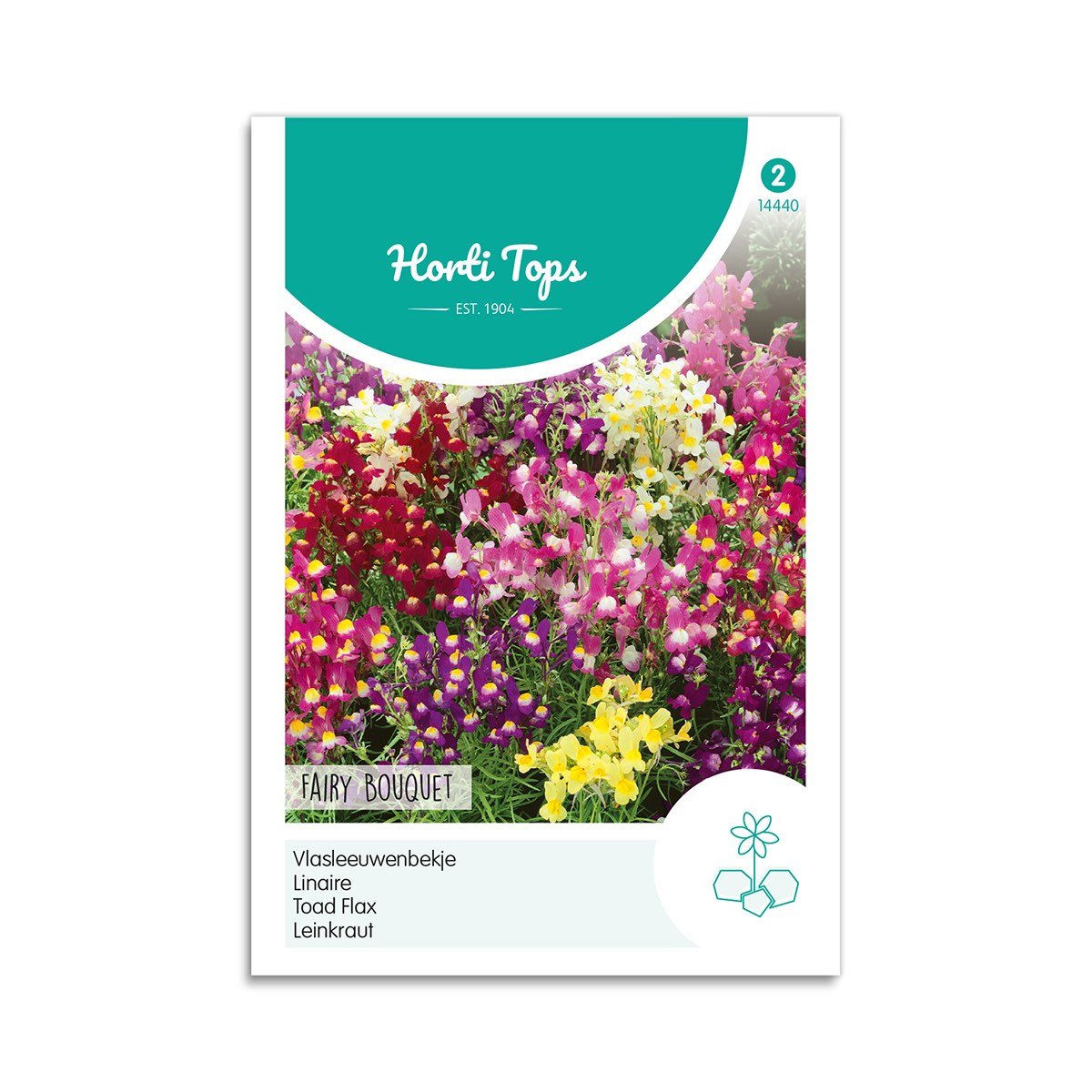 Pose med Horti Tops linaria blomsterfrø mix