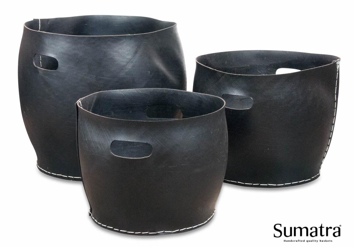 Brændekurve i gummi, uden hank