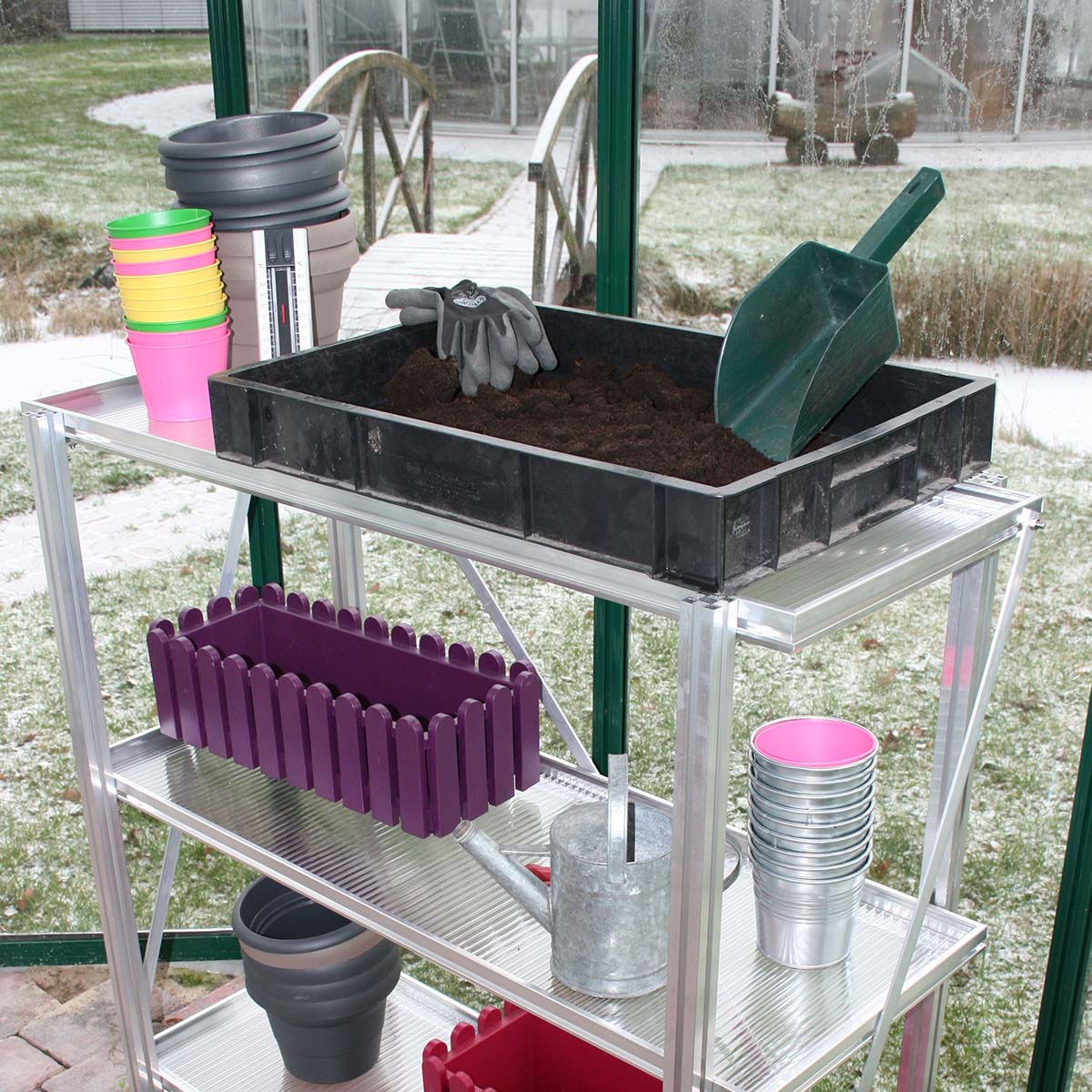 Universalt reolsystem, fritstående, 1,10 x 0,35 x 1,00 m (HxBxD)