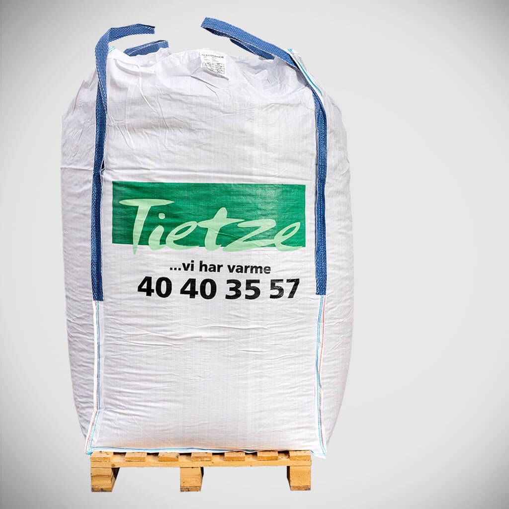 Stor Tietze storsæk med brænde på palle