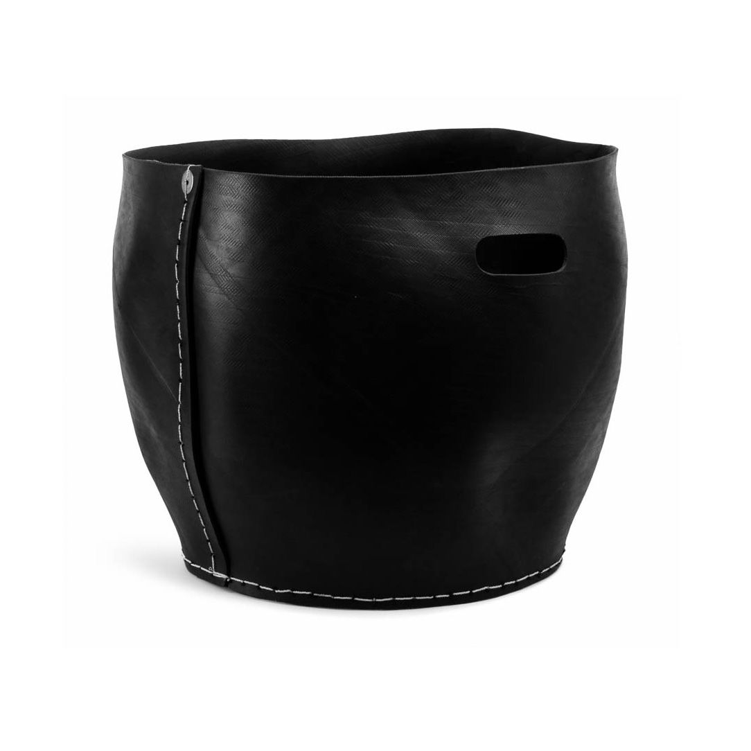 Sort Sumatra opbevaringskurv i genbrugsgummi