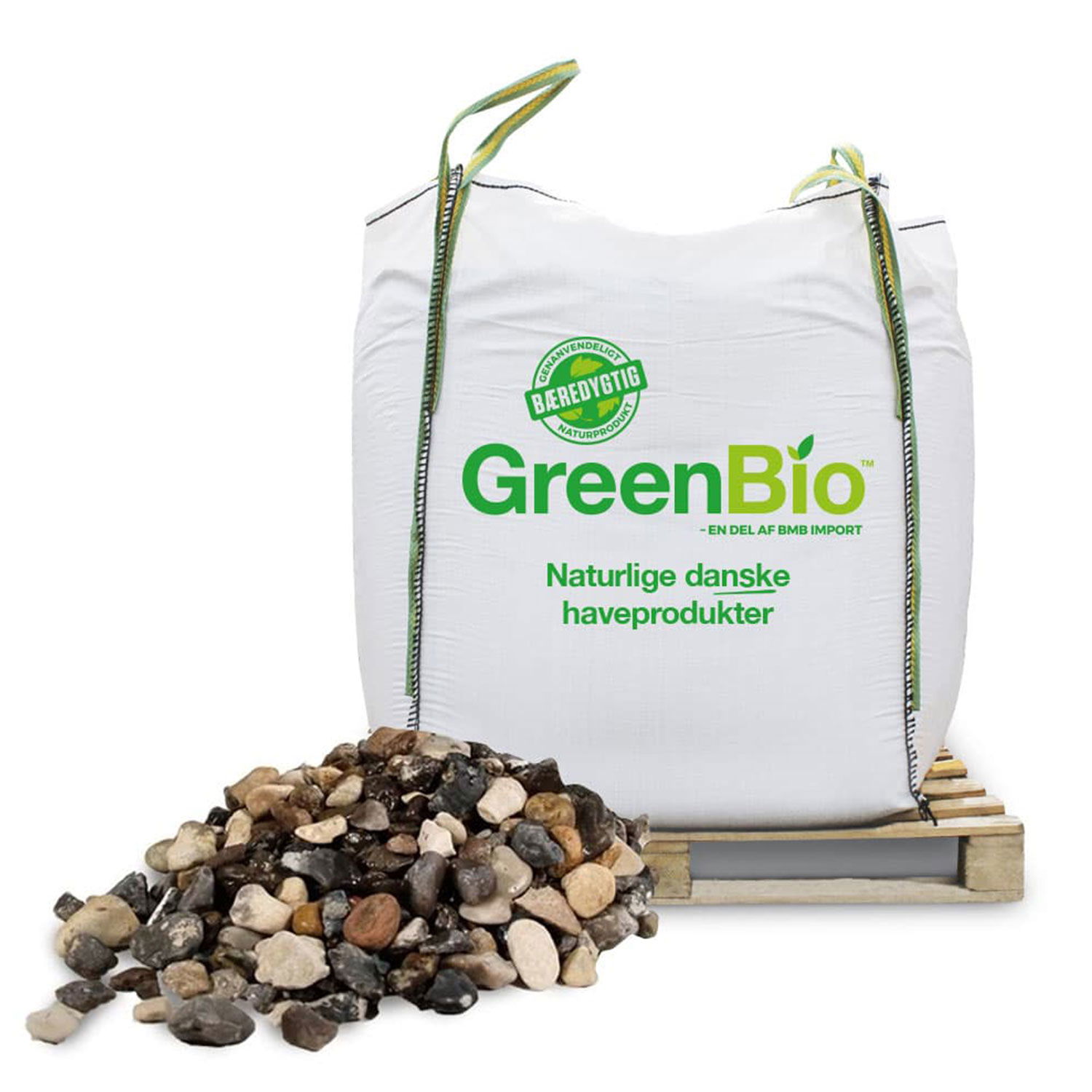 Ærtesten 8-16 mm, brunmix - 1000 kg