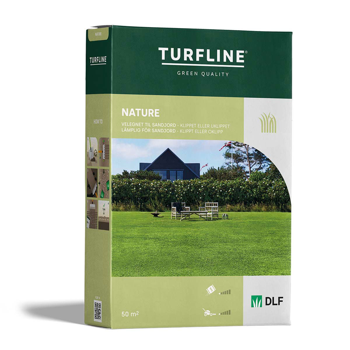 Turfline Nature græsfrø til sandjord 50 m² pakke
