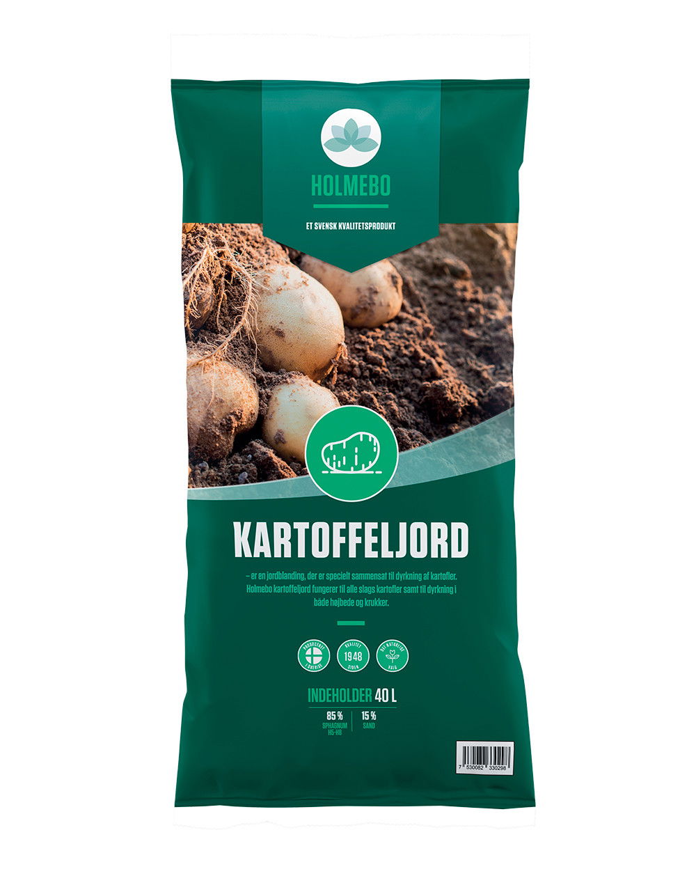 Kartoffeljord - 40 liter