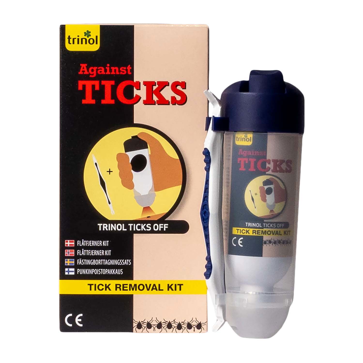 Trinol Ticks-off flåtfjerner kit - 9 ml