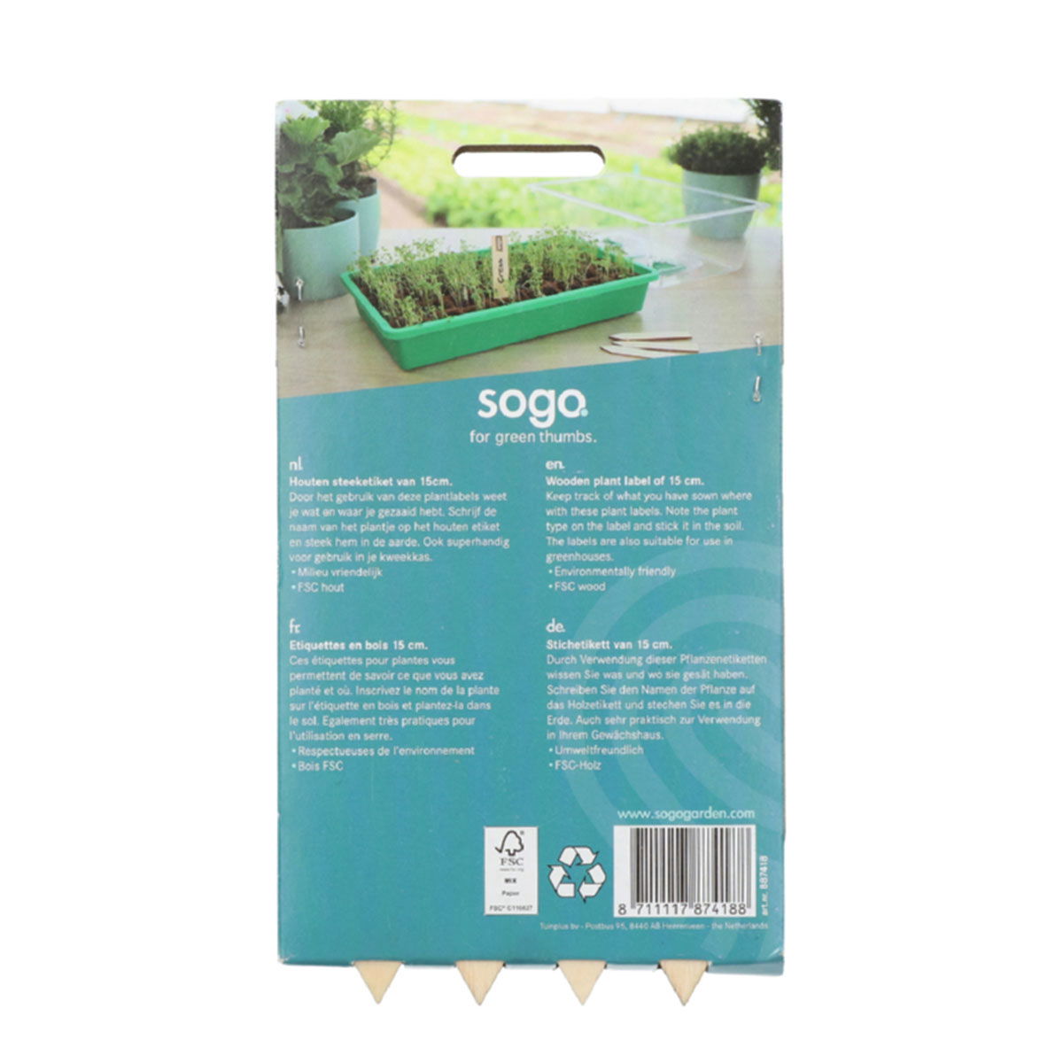Sogo træplanteskilte 15 cm i pakke