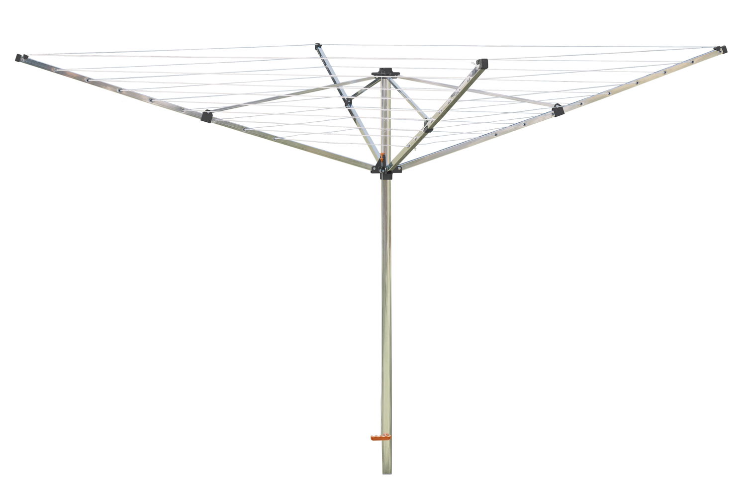 Fritstående tørrestativ med tørresnor udendørs