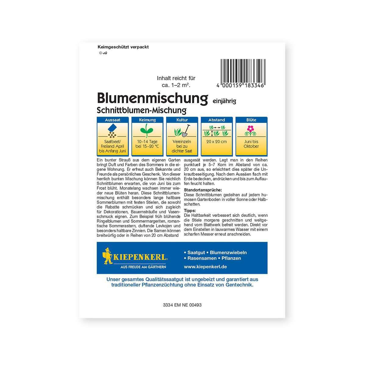 Frøpose med etårig blomsterblanding til snitblomster