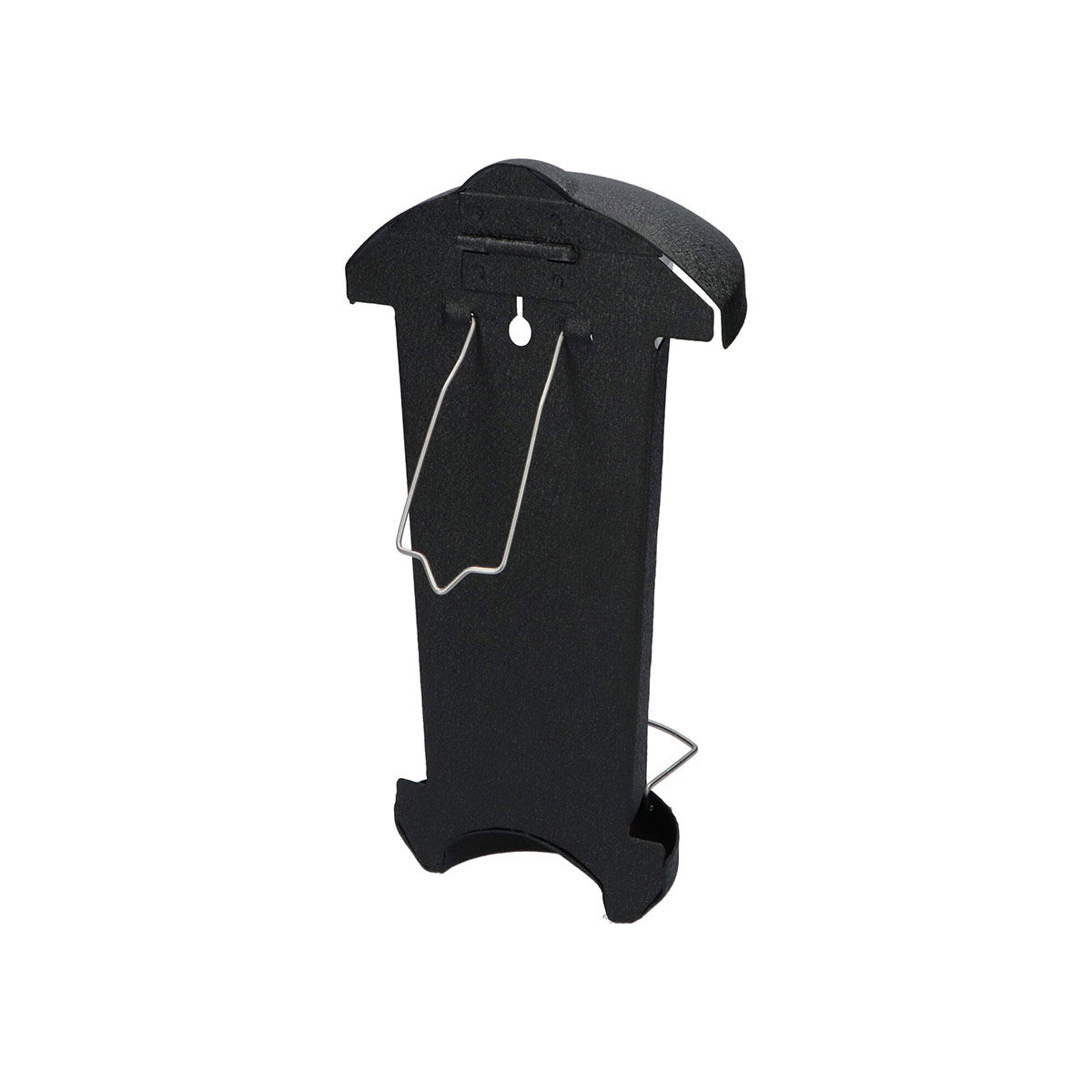 Sort metalkonsol til ophæng af pizzaspade