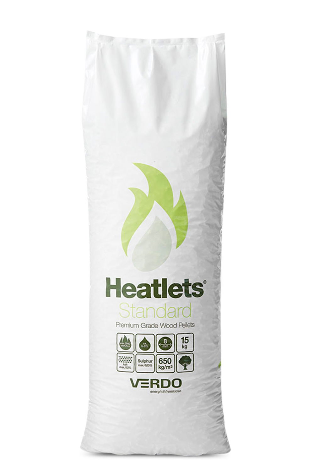 Heatlets standard 8 mm træpiller