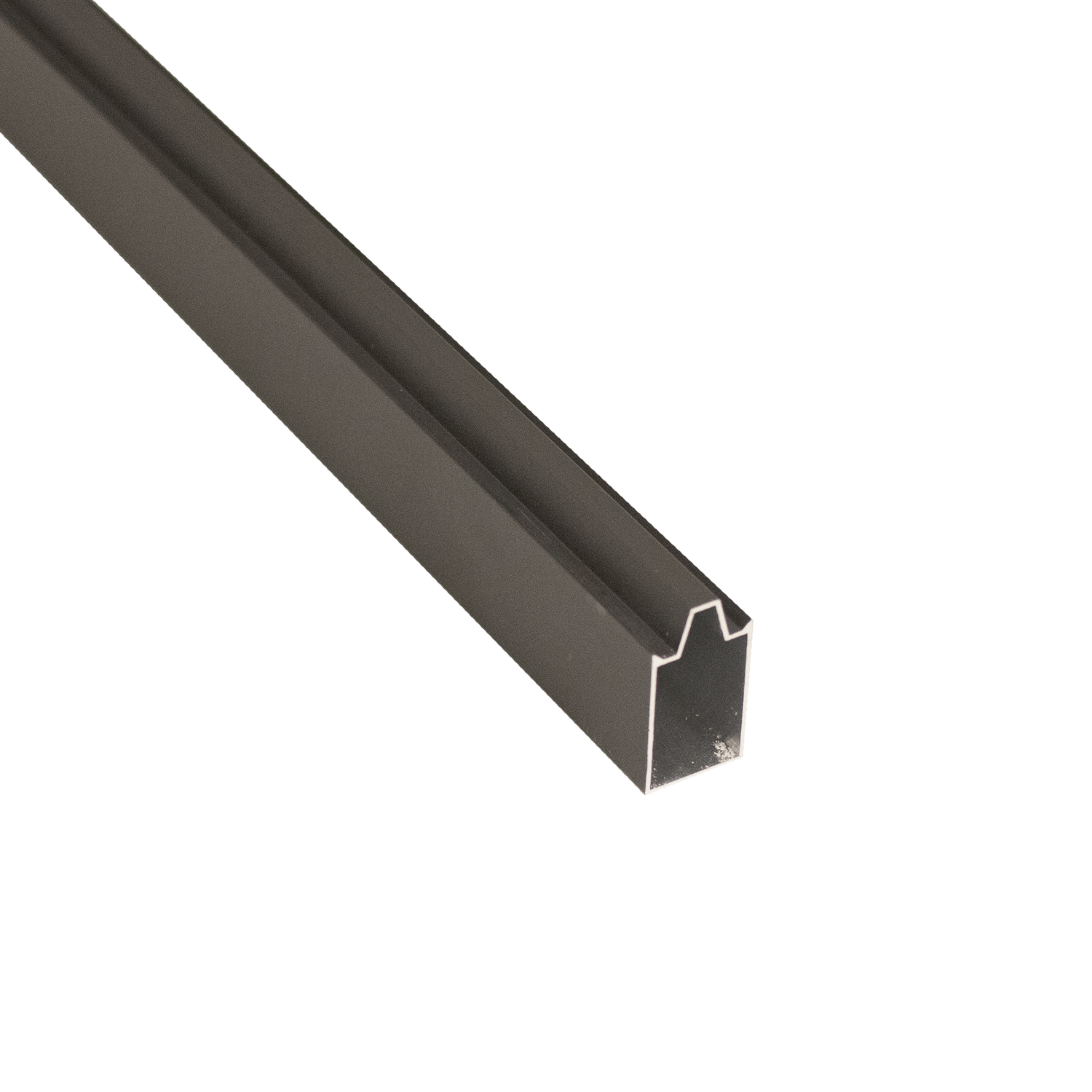 Sort aluminium profil til LED-lysstrips