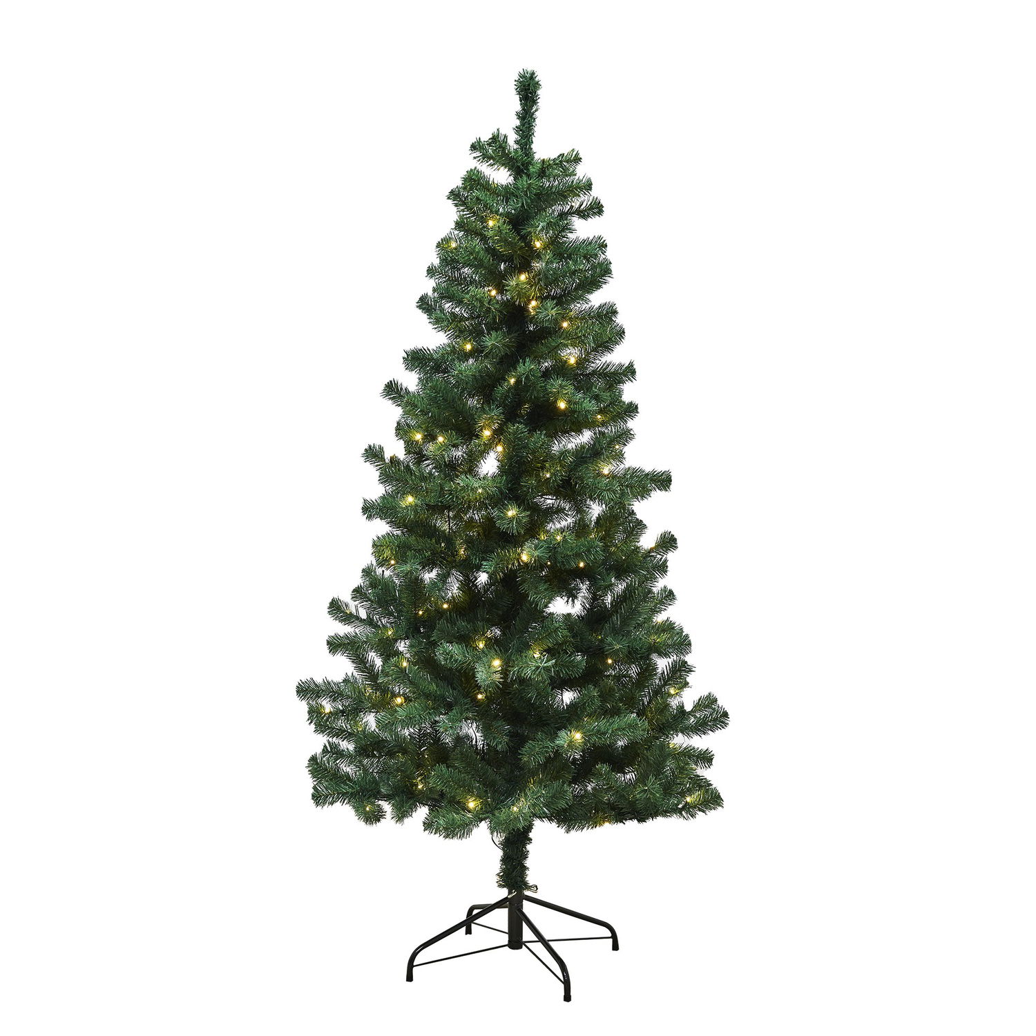 Kunstigt Juletræ Med Led Lys Model "alex" 140 X 74 Cm