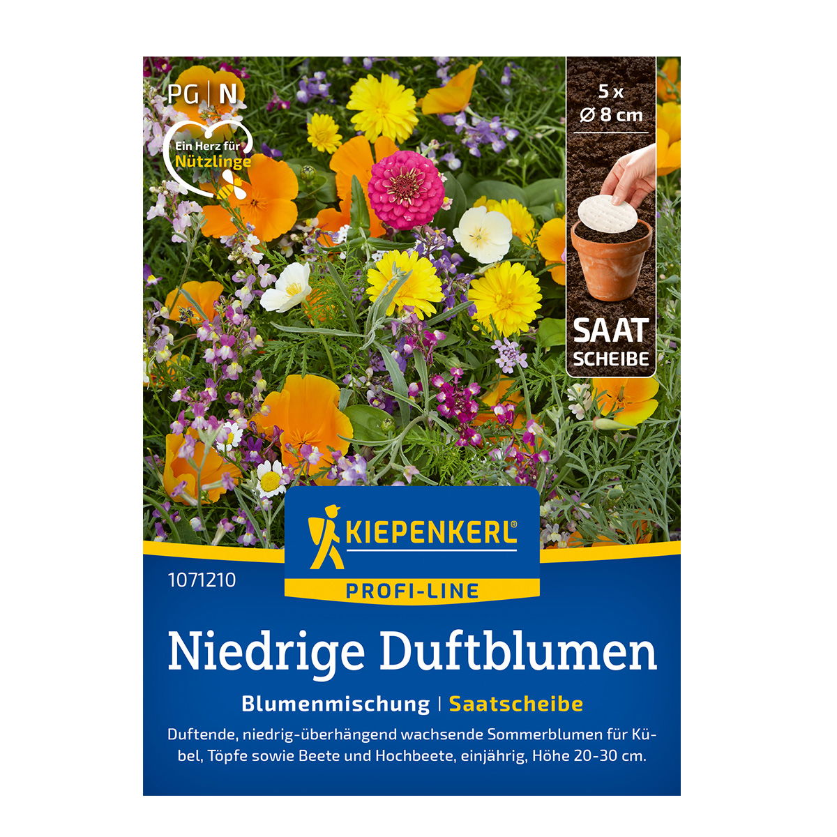 Blomsterblading Duftende - 5 stk Ø8 cm såbåndsskive