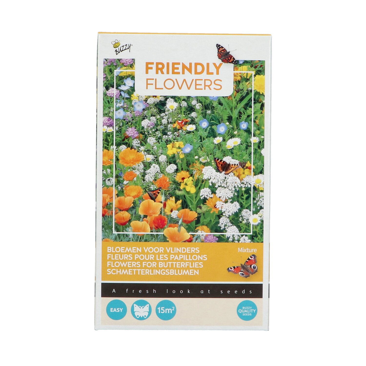 Buzzy Friendly Flowers frø til sommerfugleblomster
