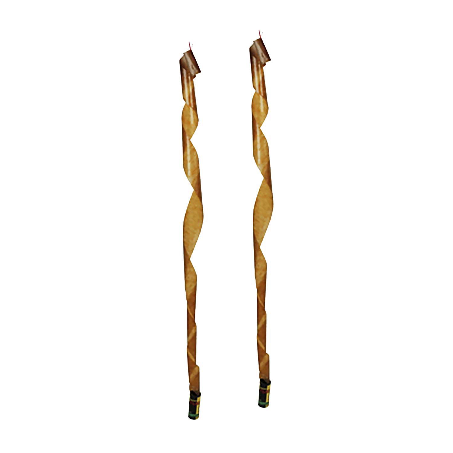 To brune spiral tyggepinde til hunde