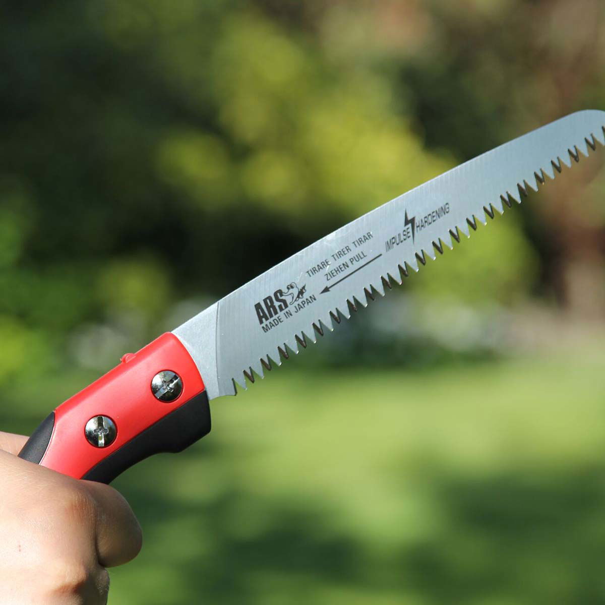 Rød ARS beskæringssav med skarp klinge