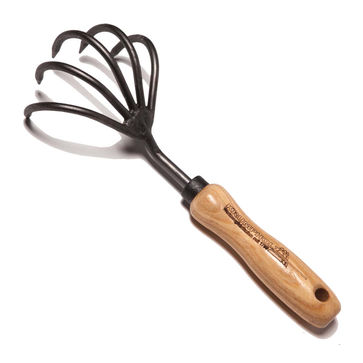 Kultivator med 5 tænder og askegreb - 27 cm