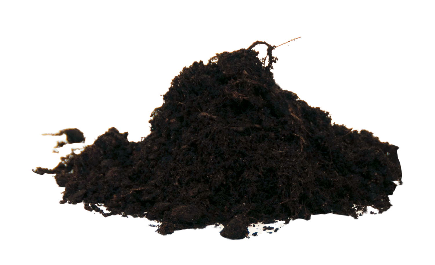 Bunke mørk, løs pottemuld til havebrug
