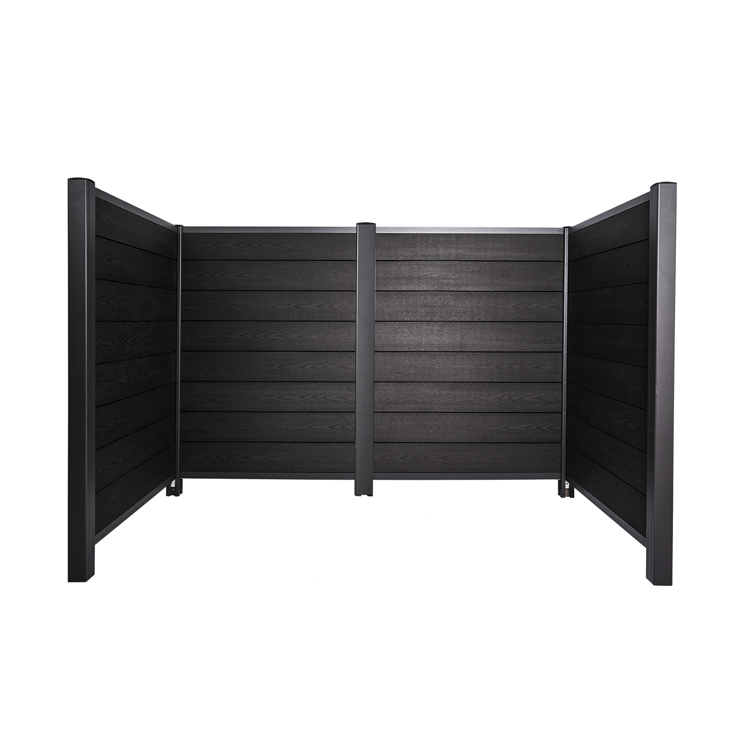 Hortus - Komposit skraldeskjul trælook Roma H121 x B256 x D95 cm