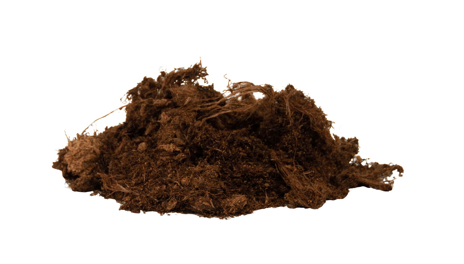 Løs brun kokosmuld til plantning