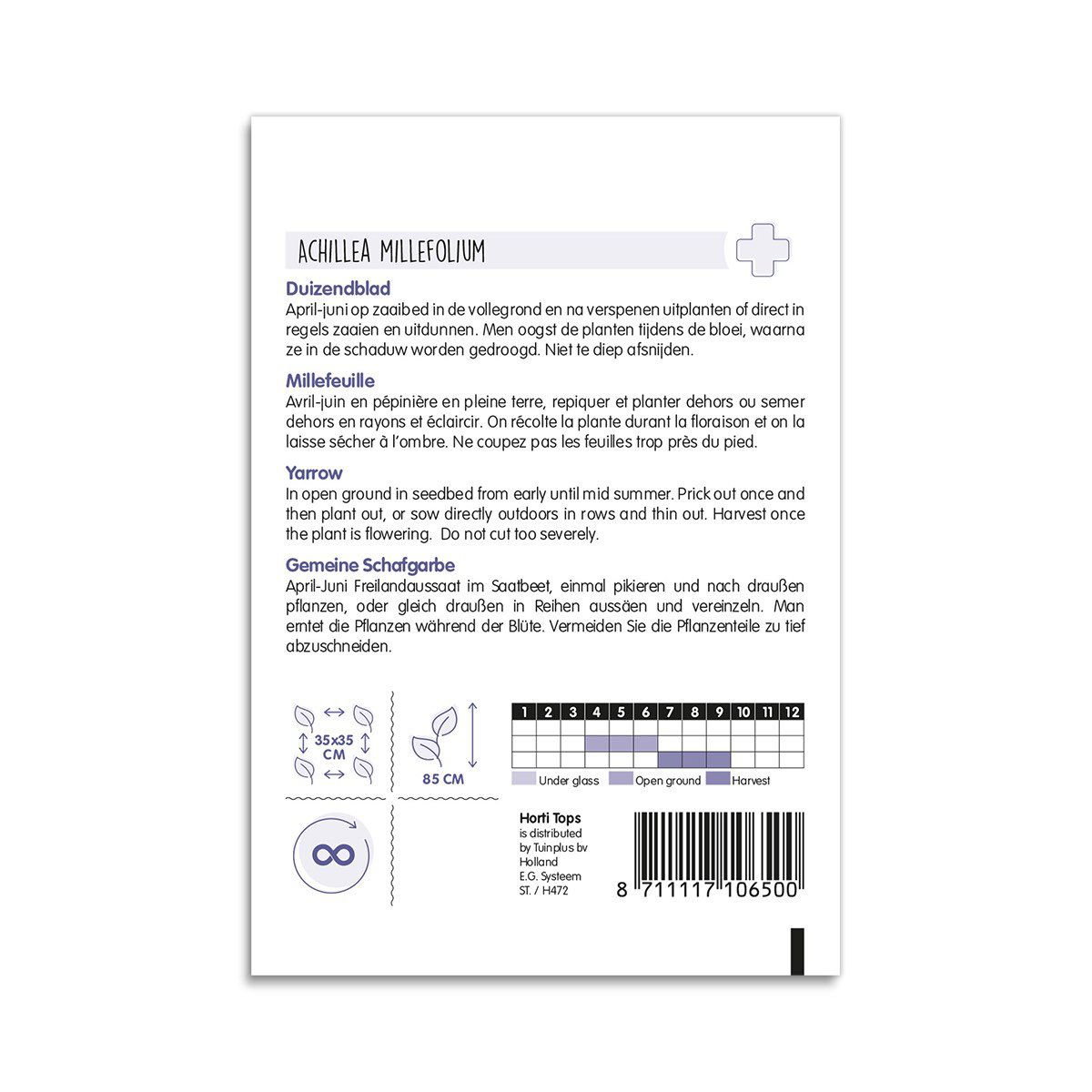 Frøpose til røllike Achillea millefolium