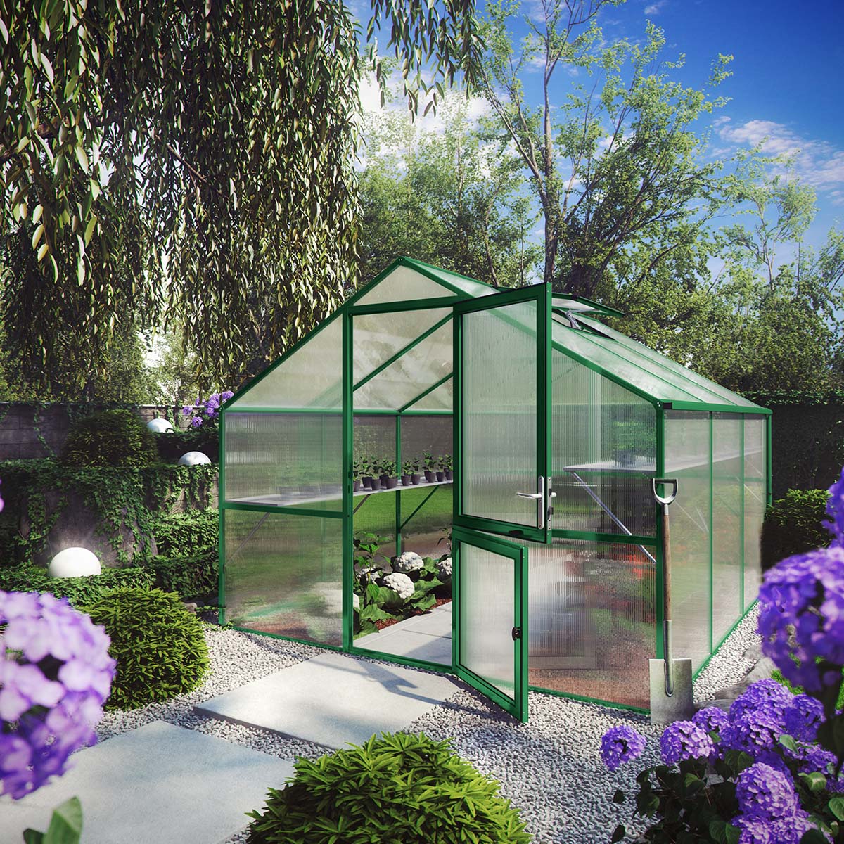 Drivhus - Model Orchidee III, Mosgrøn