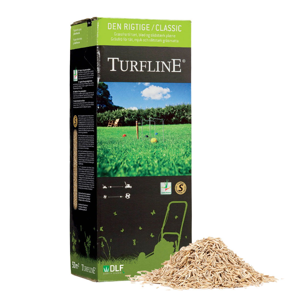 Turfline Classic græsfrø til tæt og slidstærk plæne