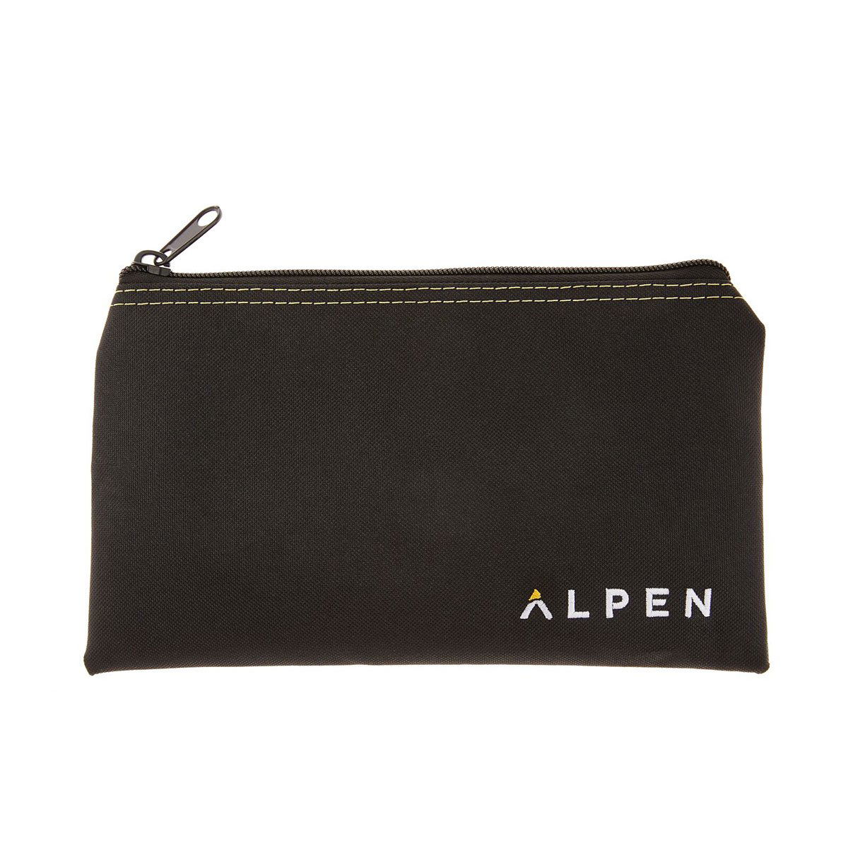 Sort Alpen stofpung med lynlås og logo