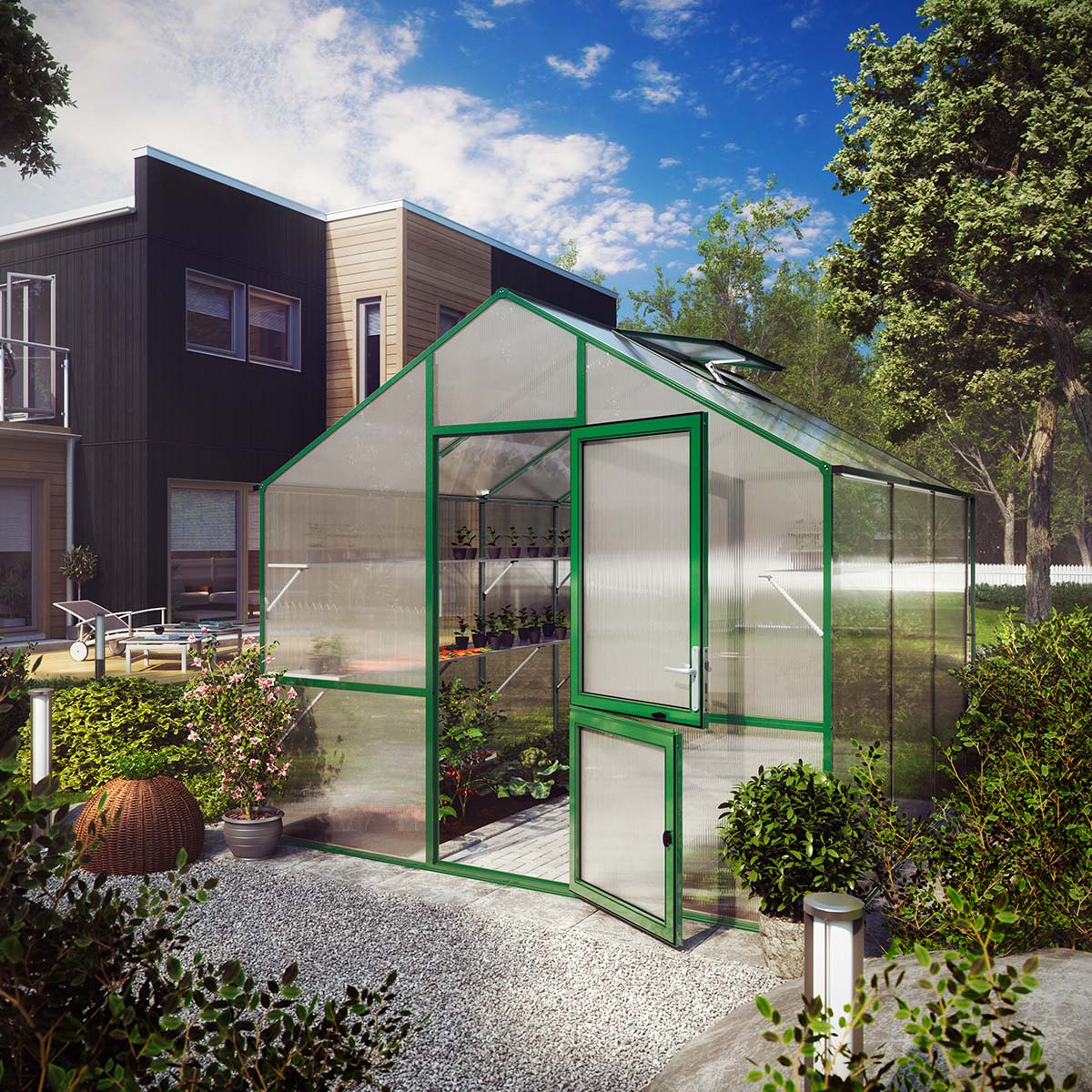 Drivhus - Model Lilie III, Mosgrøn