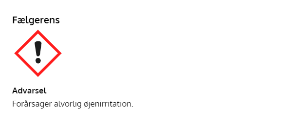 Advarsel: Fælgrens giver alvorlig øjenirritation