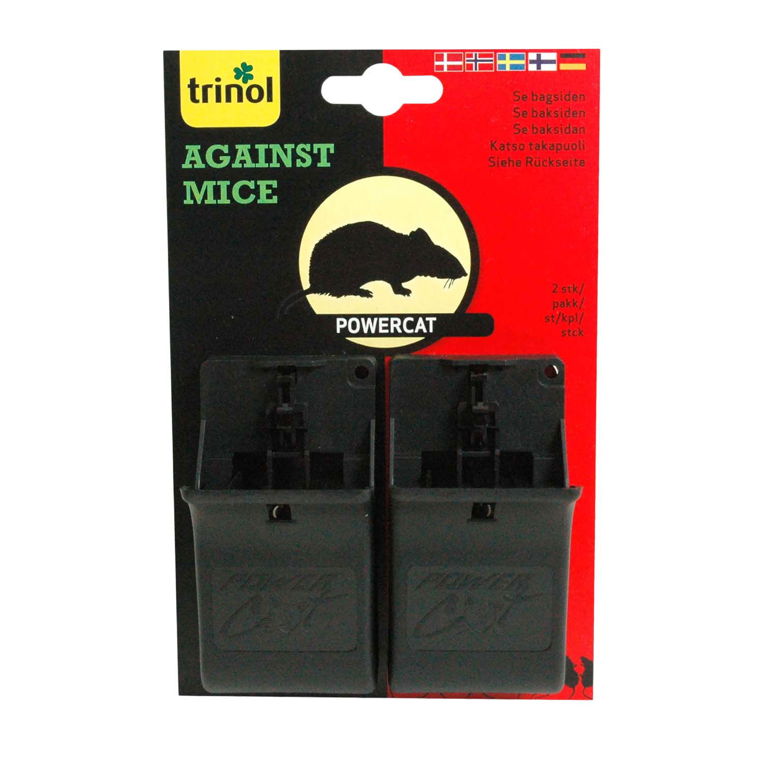 Pakke med Trinol Powercat musefælder, 2 stk