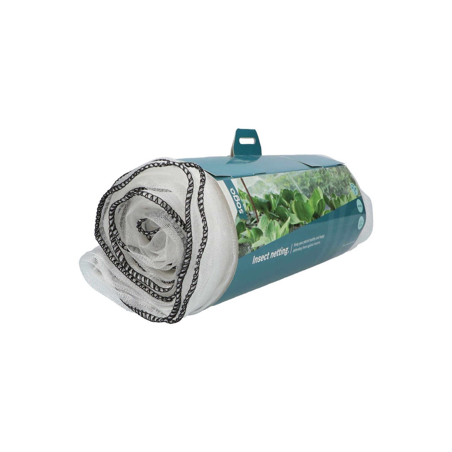 Hvidt insektnet på rulle til beskyttelse af planter
