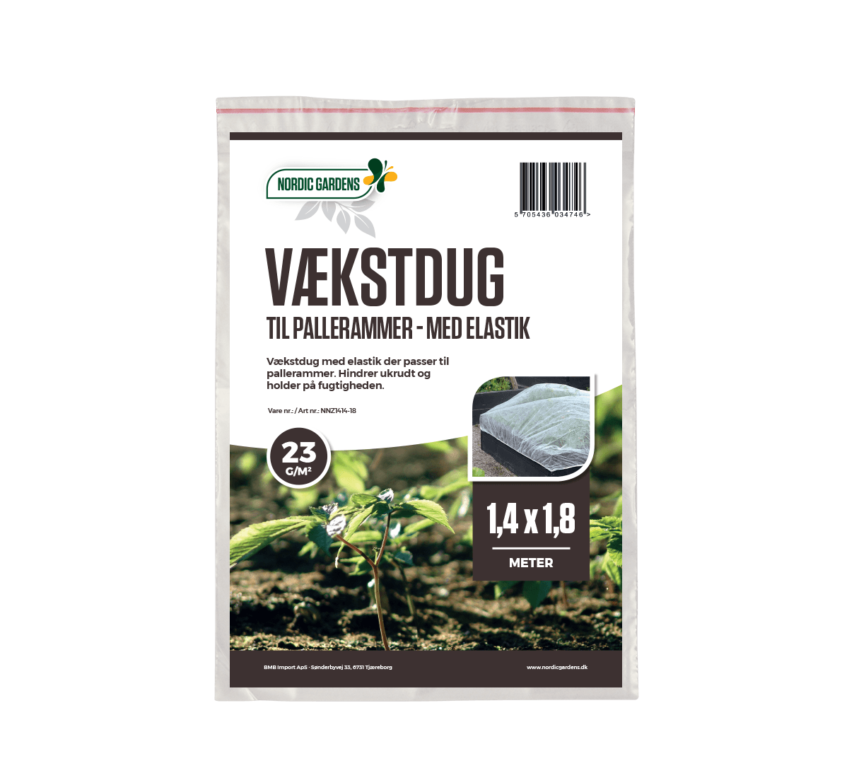 Vækstdug til højbed af palleramme Vækstdug til højbed af palleramme