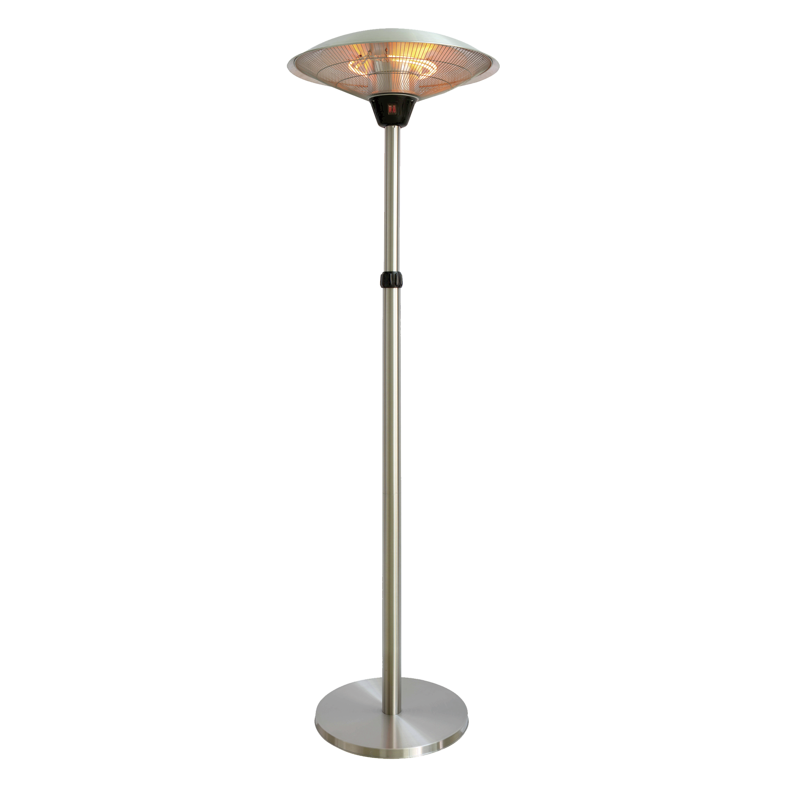 HORTUS Terrassevarmer gulvmodel med teleskop 900/1200/2100 W, HA, sølv (211-372)