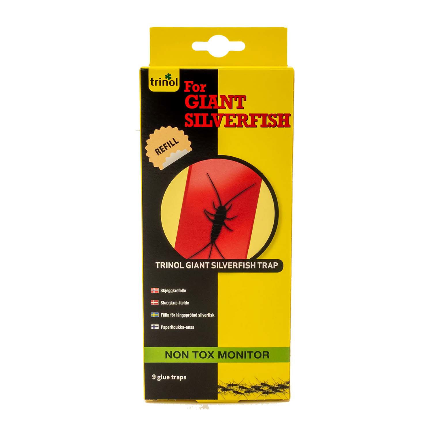 Trinol Giant Silverfish Trap, limfælder til skægkræ - 9 stk 