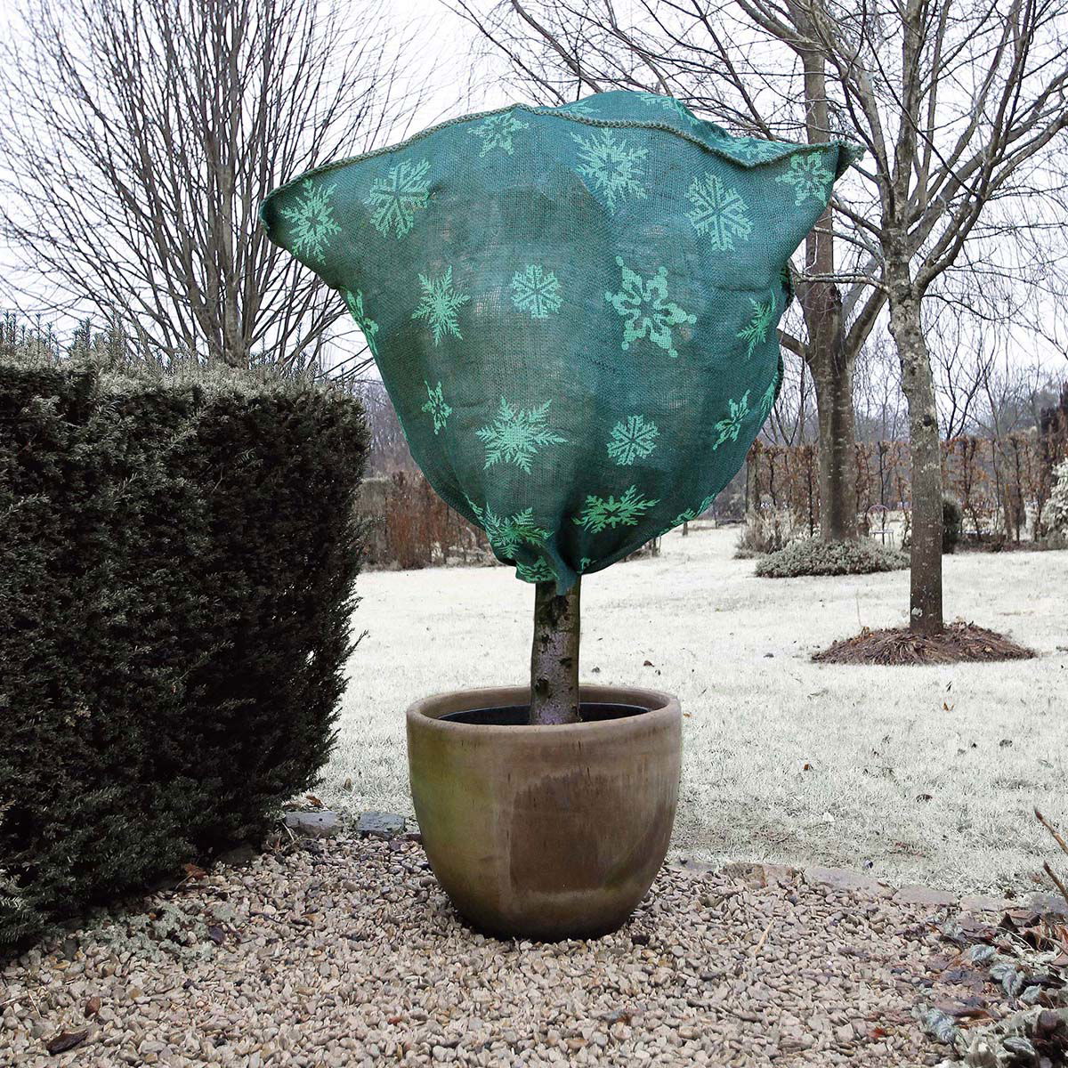 Vinterbeskyttelse til planter grøn - Ø75 cm - 100 cm