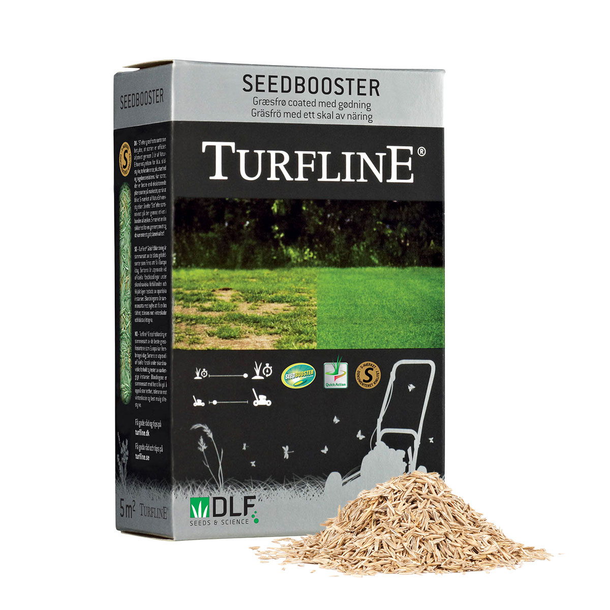 Turfline Seedbooster græsfrø til tæt grøn plæne