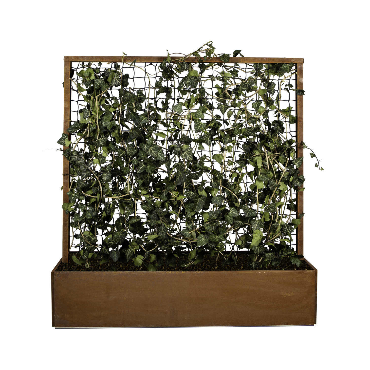 Land Classic - Højbed med espalier - Råjern (Ruster) - Uden bundplade