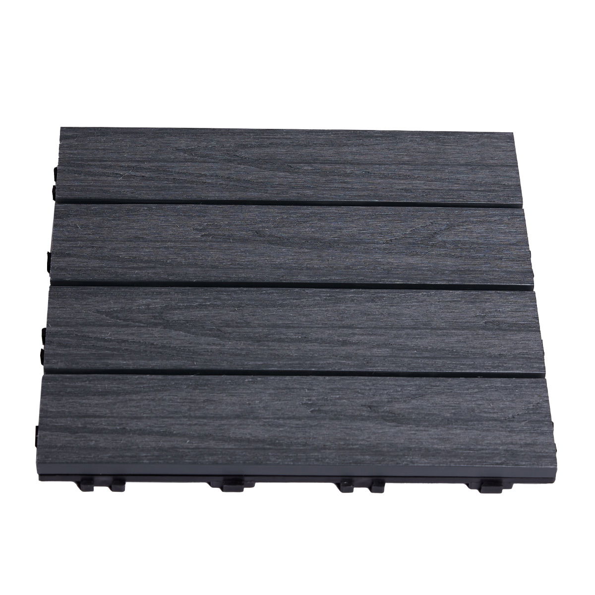 Terrasseflise komposit 30x30 cm 4-pak, antracitgrå HORTUS