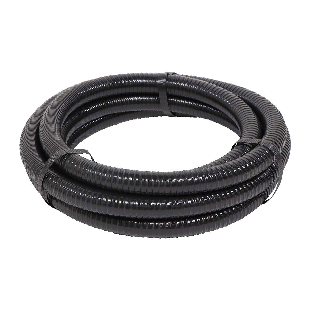 Rulle med sort fleksibel korrugeret kabelrør