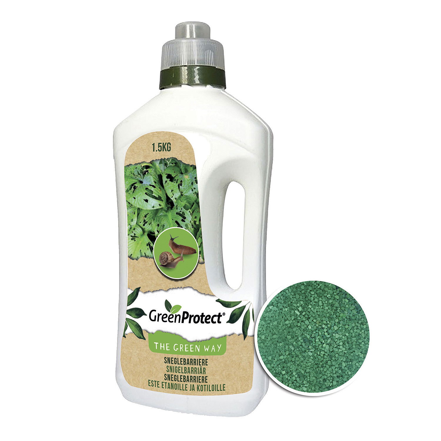 GreenProtect Sneglebarriere - 1,5 kg billede