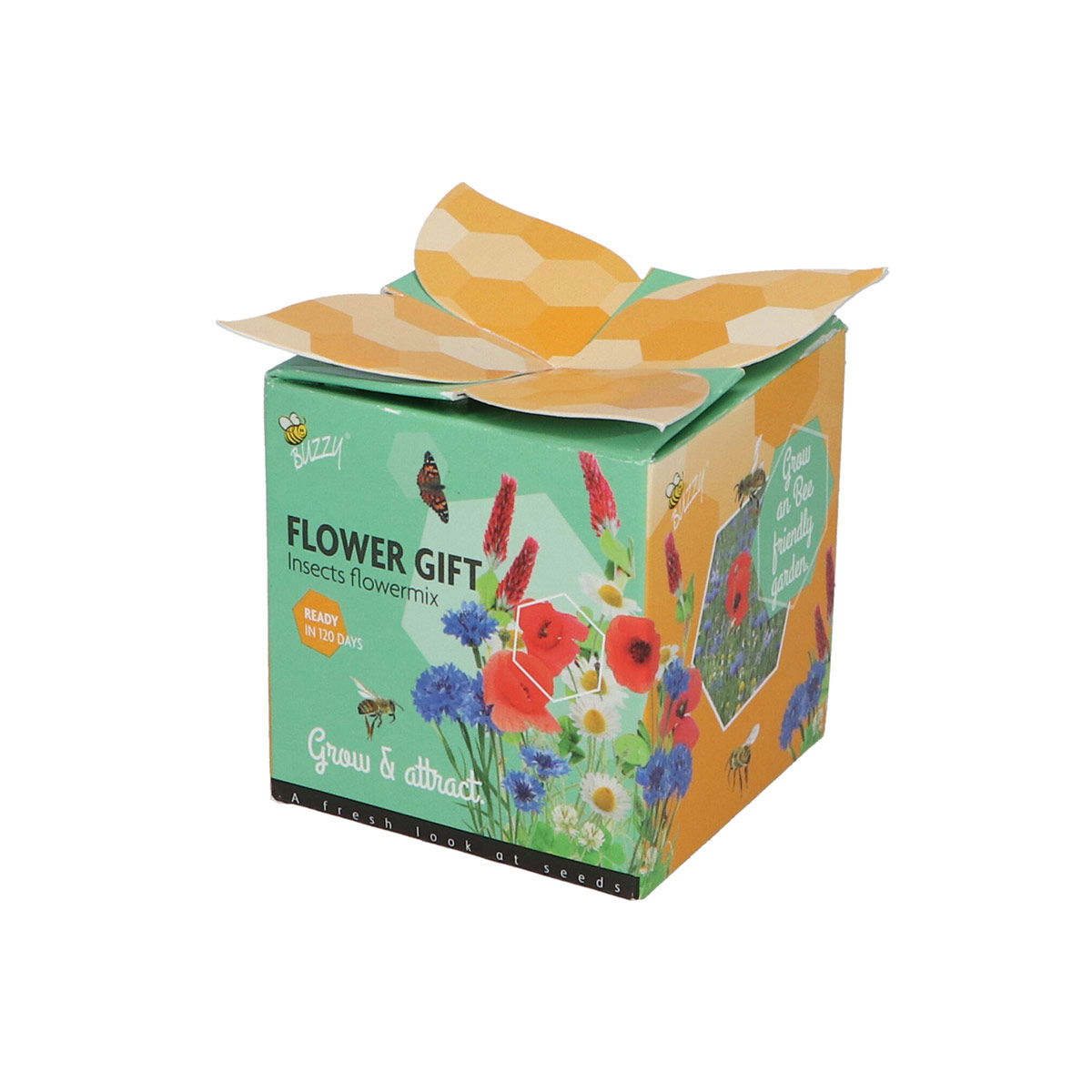 Gaveæske med blomsterfrøblanding til insekter