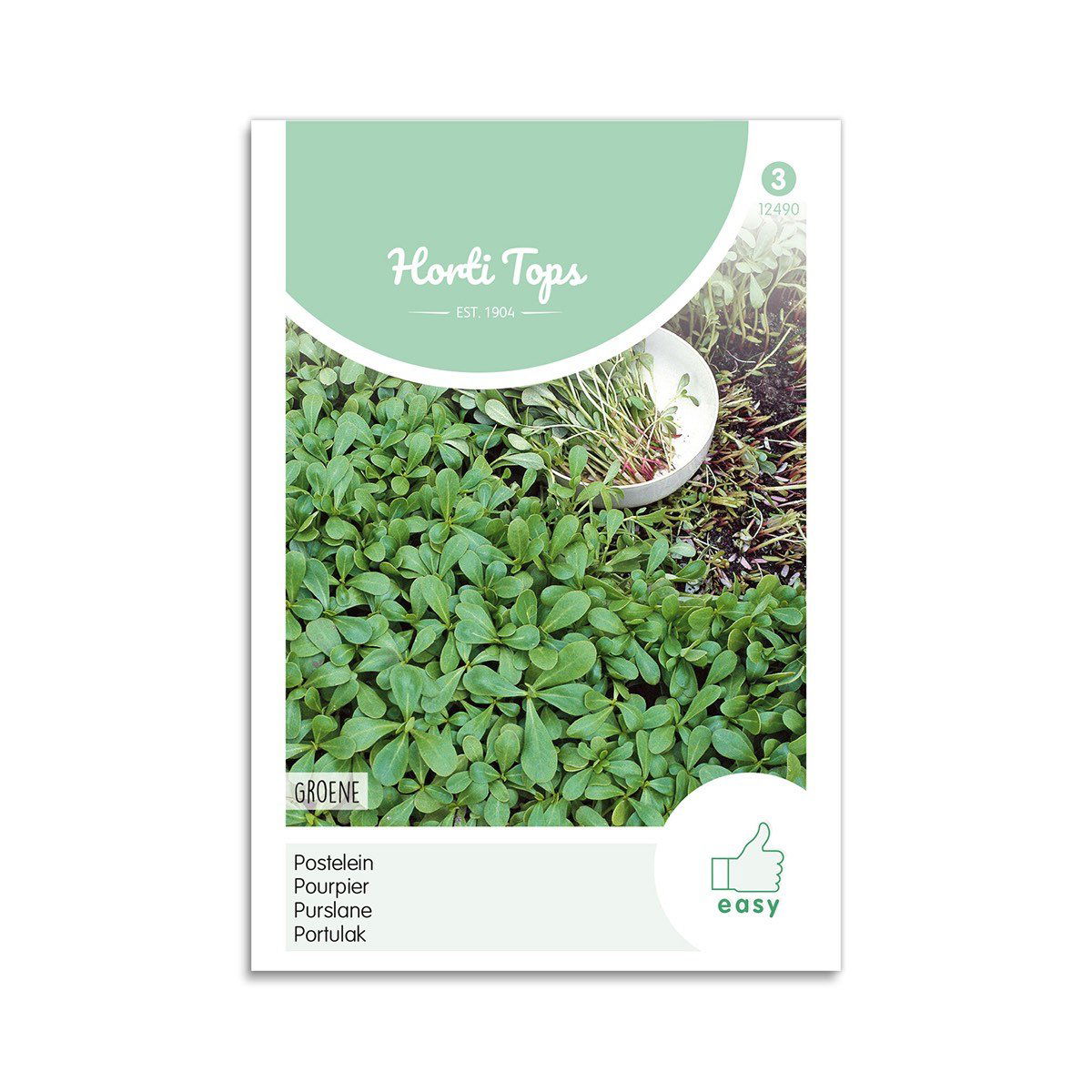 Frøpose fra Horti Tops med grøn portulak
