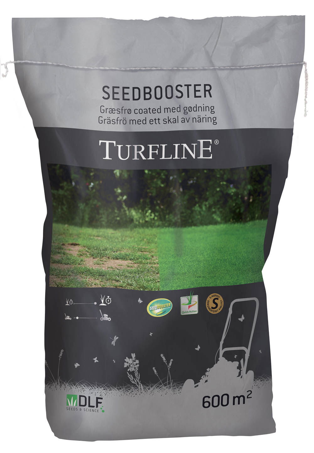 Turfline Seedbooster græsfrø med gødning 600 m²