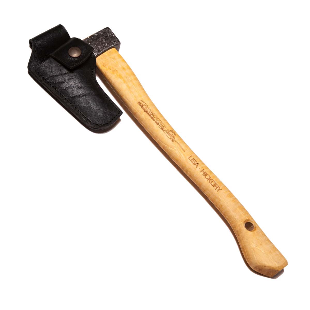 Haveøkse med hickoryskaft, læderbeskytter og bæltestrop - 36 cm