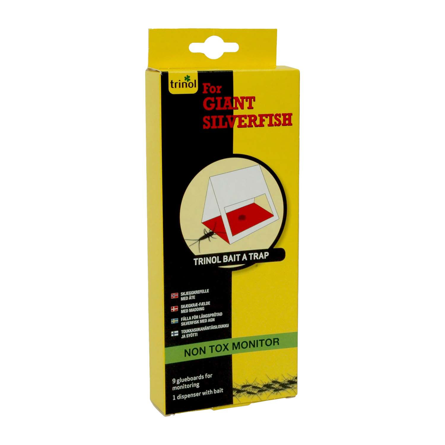 Gul æske med Trinol fælde mod sølvkræ, giftfri