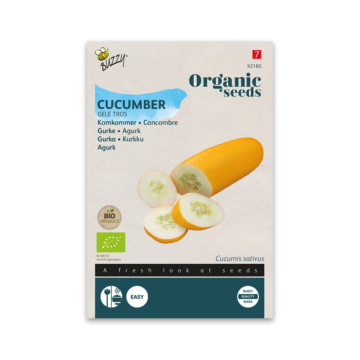 Økologisk Agurke frø, Gele Tros