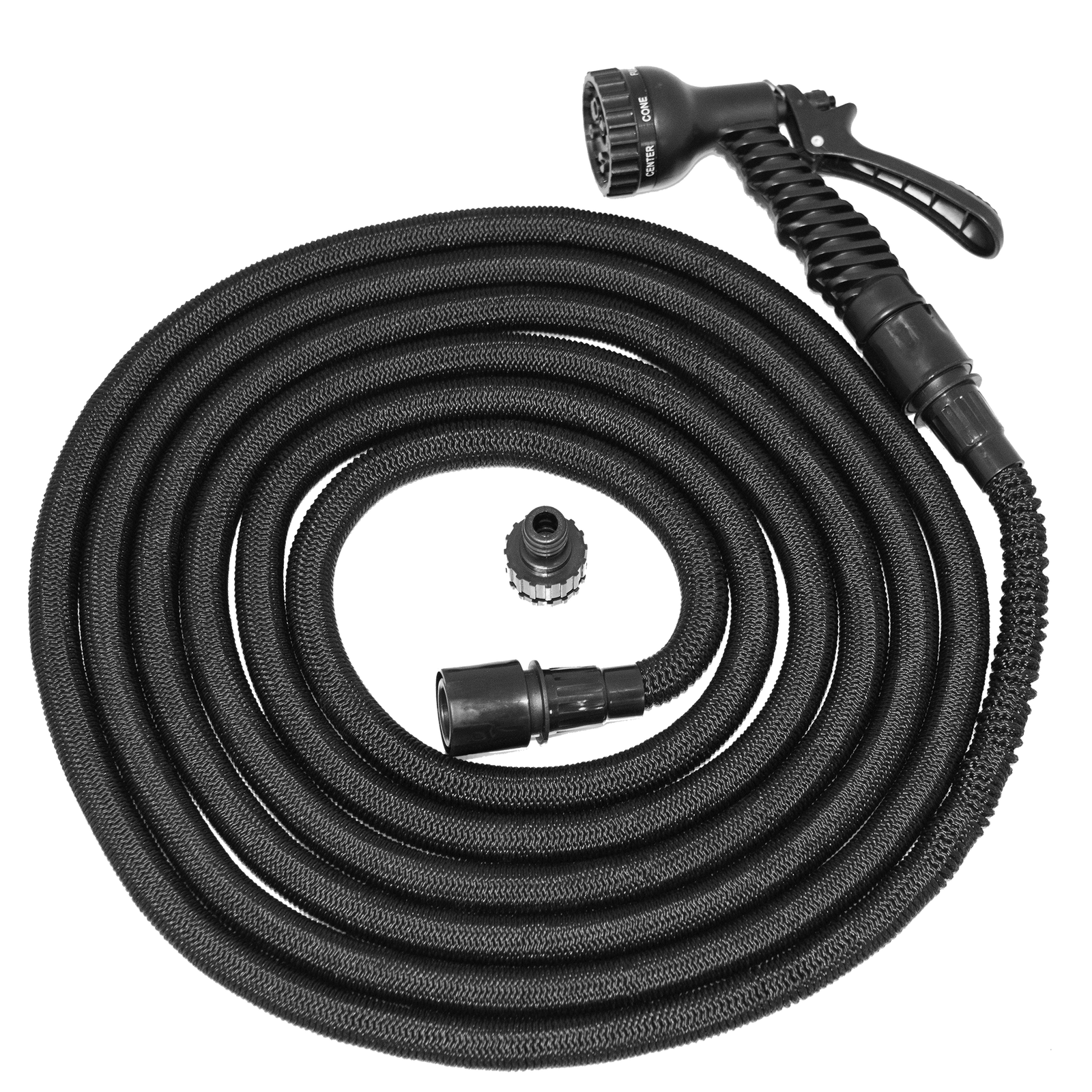 HORTUS Flexvandslange 15 m latex/polyester brusehoved 7 funktioner - 211-813